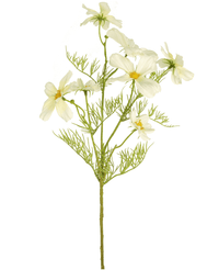 Kunstig Blomst Cosmos Hvit 74cm