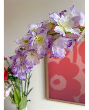Kunstig Blomst Delphinium Lilla 105cm