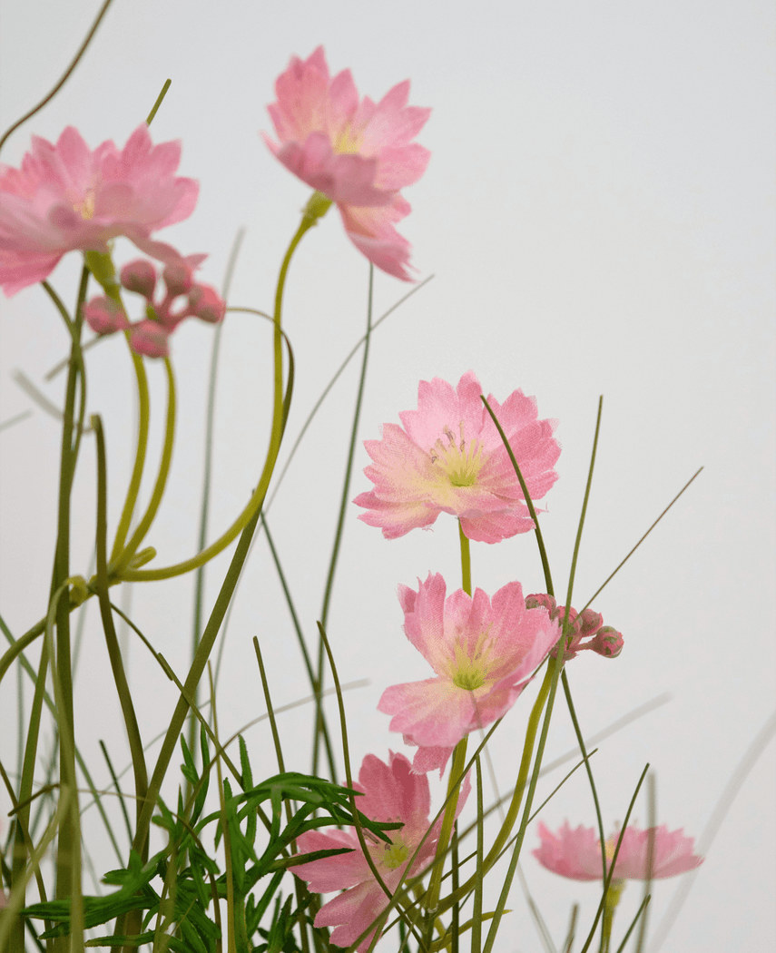 Kunstig Blomstergress Rosa 56 cm brannhemmende