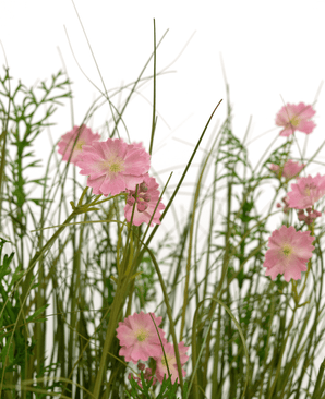 Kunstig Blomstergress Rosa 90 cm brannhemmende
