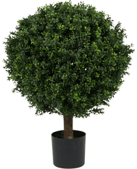 Kunstig Buksbom Ball På Stamme Romerstil 85cm