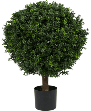 Kunstig Buksbom Ball På Stamme Romerstil 85cm