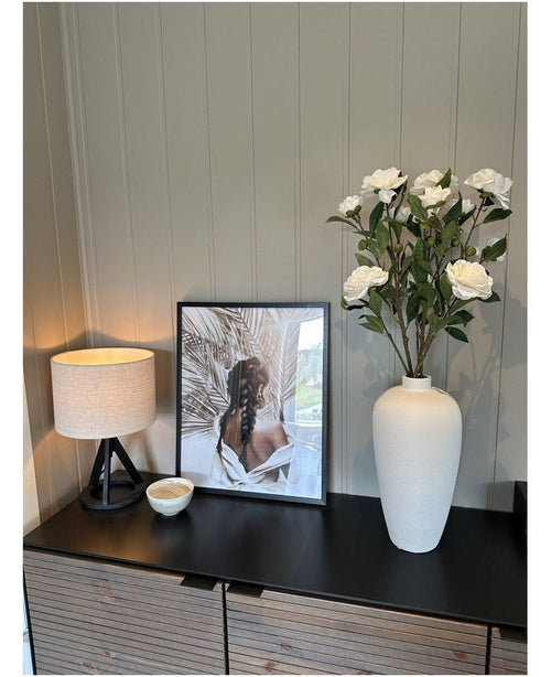 Kunstig Camellia Stilk Hvit 80cm