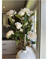 Kunstig Camellia Stilk Hvit 80cm