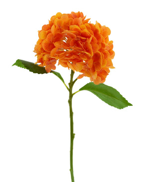 Kunstig Charlotte Hortensia Real Touch Oransje 49 cm