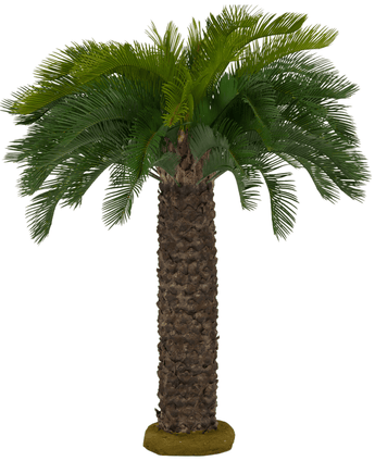 Kunstig Cycas Palme Deluxe UV 130cm