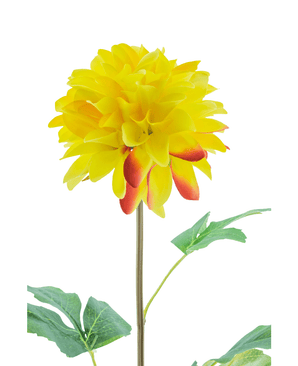 Kunstig Dahlia Real Touch Gul 73 cm