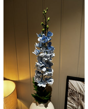 Kunstig Delphinium Real Touch Blå 90cm