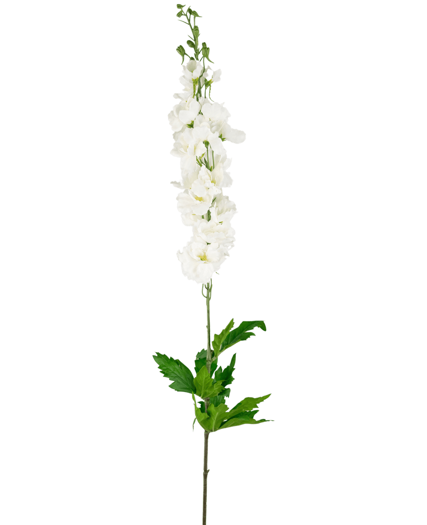 Kunstig Delphinium Real Touch Hvit 90cm