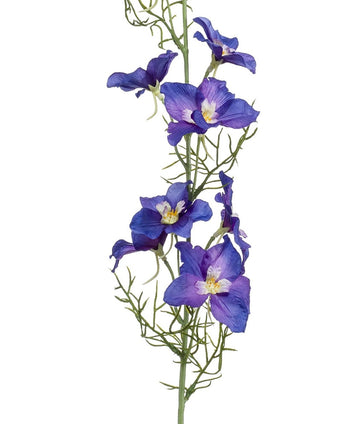 Kunstig Delphinium Stilk blå 88cm