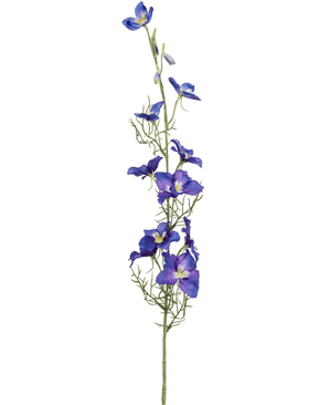 Kunstig Delphinium Stilk blå 88cm