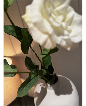 Kunstig Eustoma Real Touch Hvit 72cm