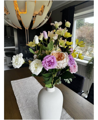 Kunstig Eustoma Real Touch Hvit 72cm