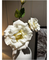 Kunstig Eustoma Real Touch Hvit 72cm