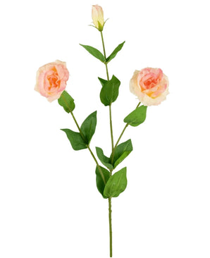 Kunstig Eustoma Real Touch Lysrosa 72cm