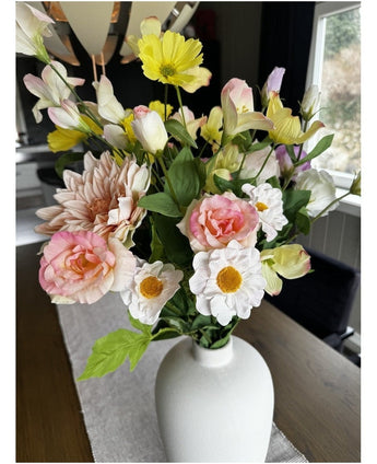 Kunstig Eustoma Real Touch Lysrosa 72cm