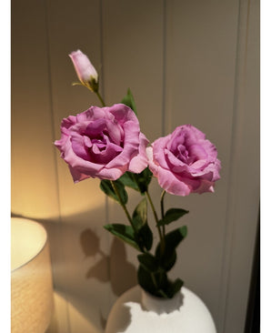 Kunstig Eustoma Real Touch Rosa 72cm