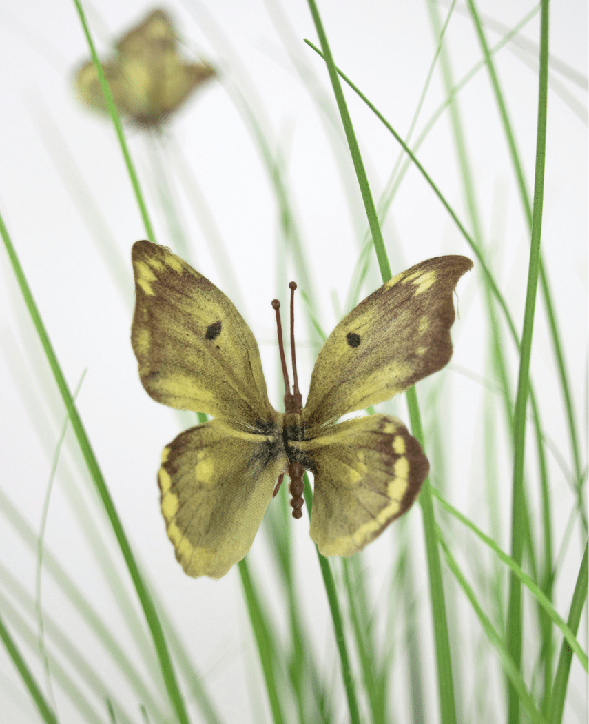 Kunstig Fantasi Gress Sommerfugler 90cm