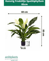 Kunstig Fredslilje Spathiphyllum 85cm