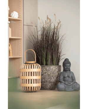 Kunstig Fyldig Gress Burgunder 100 cm