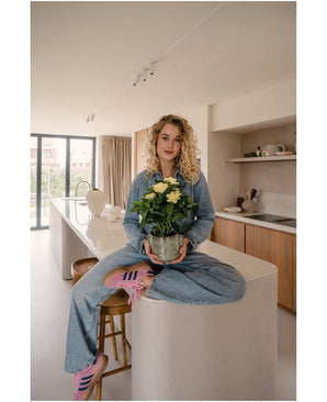 Kunstig Gardenia Gul 39cm