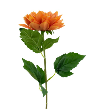 Kunstig Georgine Real Touch Oransje 54 cm