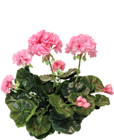 Kunstig Geranium Rosa 40cm