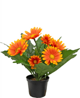 Kunstig Gerbera Oransje 28cm