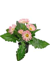 Kunstig Gerbera Rosa 28cm