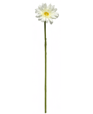 Kunstig Gerbera hvit 53cm