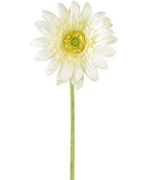 Kunstig Gerbera hvit 53cm