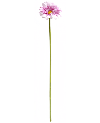 Kunstig Gerbera pastell rosa 53cm