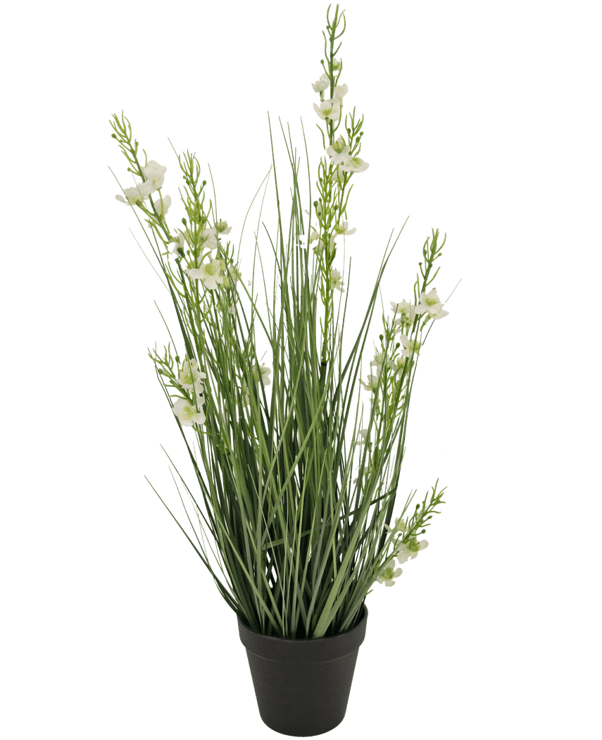 Kunstig Hagesildre Gress Hvit 65cm brannhemmende