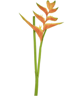 Kunstig Heliconia Blomst 110cm