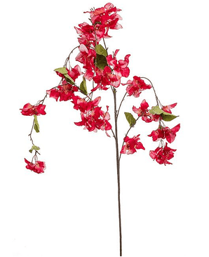 Kunstig Henge Bougainvillea Gren Rød 120cm