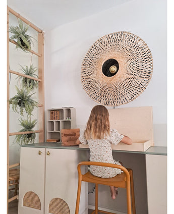 Kunstig Hengende "Frosted Fern" på kule 76cm