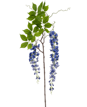 Kunstig Hengende Wisteria Stilk Blå 145cm