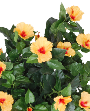 Kunstig Hibiskustre Oransje 100cm