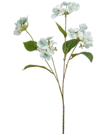 Kunstig Hortensia 4xgren Lysblå 68cm