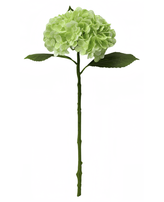 Kunstig Hortensia "Annabelle" Real Touch Grønn 55cm