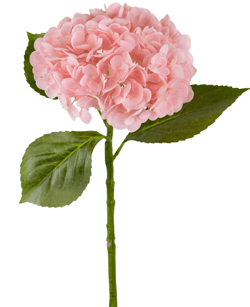 Kunstig Hortensia "Annabelle" Real Touch Rosa 55cm