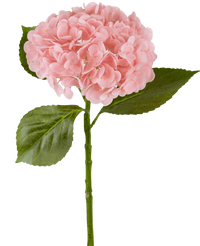 Kunstig Hortensia "Annabelle" Real Touch Rosa 55cm