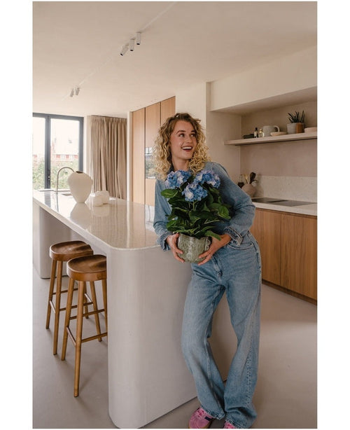 Kunstig Hortensia Deluxe Blå 43cm