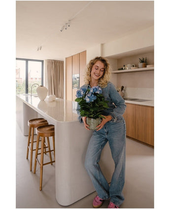 Kunstig Hortensia Deluxe Blå 43cm