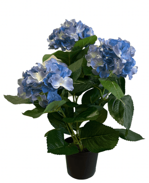 Kunstig Hortensia Deluxe Blå UV 35cm