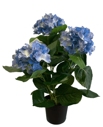 Kunstig Hortensia Deluxe Blå UV 35cm