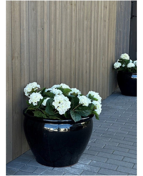 Kunstig Hortensia Deluxe Kremhvit 43cm