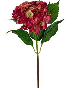 Kunstig Hortensia stilk Rosa 61cm