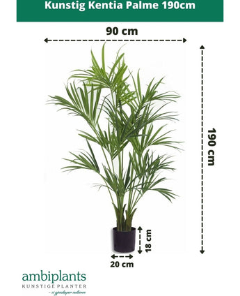 Kunstig Kentia Palme Brannsikker 190cm