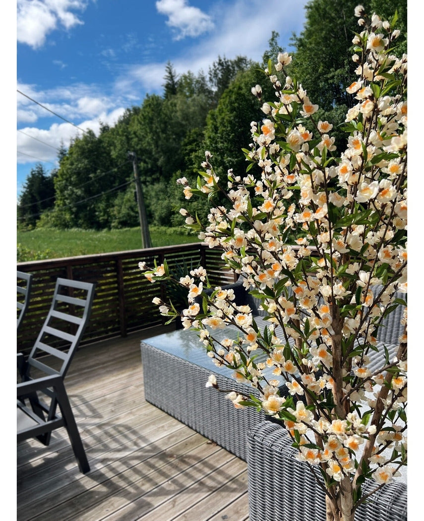 Kunstig Kirsebærtre Kremhvit 180cm